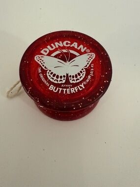 DUNCAN Butterfly 95th Anniversary 2024 YOYO ~ Transparent Red, Glitter